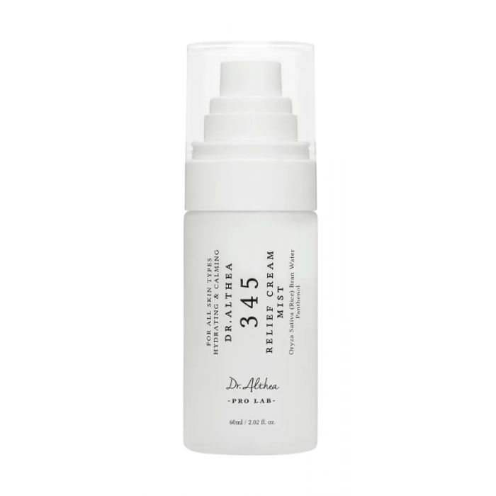 Двухфазный крем-спрей для восстановления кожи с рисовой водой DR.ALTHEA 345 Relief Cream Mist, 60 мл - 