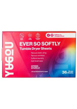 Парфумовані серветки Yugou Spring Sparkle для сушильної машини, 36 шт