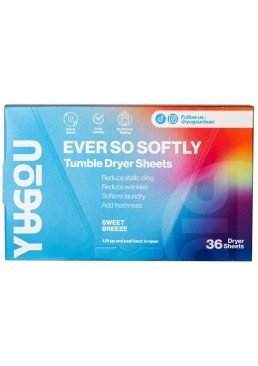 Парфумовані серветки Yugou Sweet Breeze для сушильної машини, 36 шт