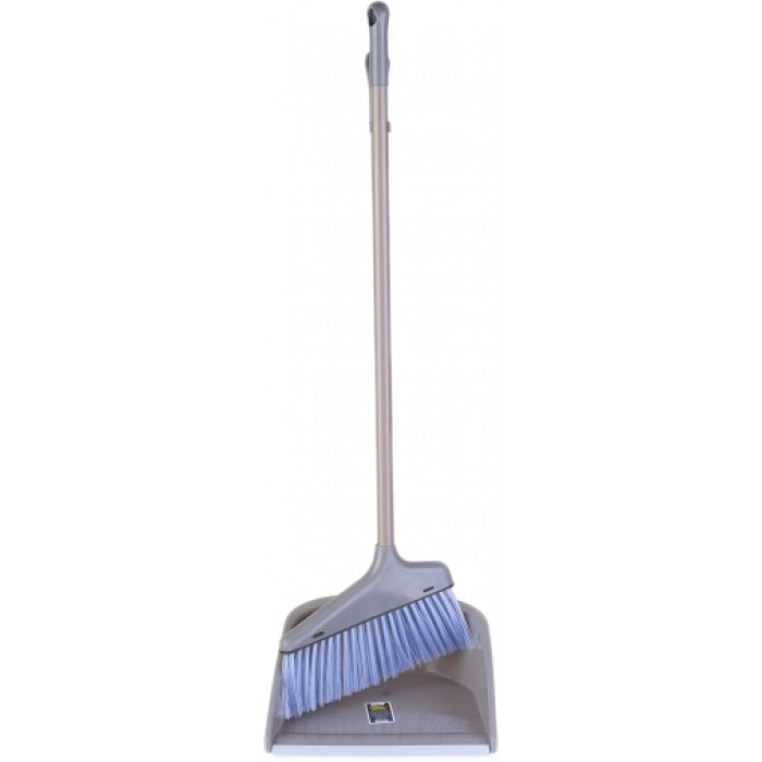 Набор совок+веник Eco Fabric EF-0075-R, 80х24 см (в ассортименте) - 