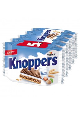 Вафли Knoppers Milch, 5х25 г