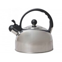 Чайник Kamille, зі свистком і чорною ручкою, 2.5 л