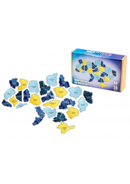Дерев'яний пазл на магнітах Карта України PuzzleOK PuzA4-01350