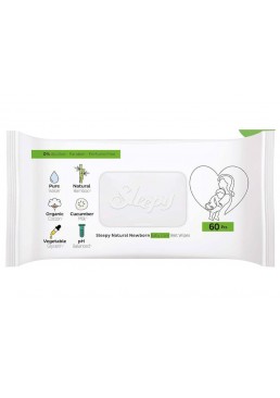 Вологі серветки дитячі Sleepy Natural, 60 шт