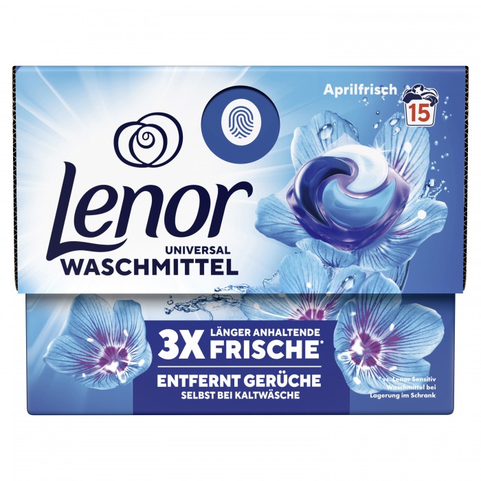 Капсули для прання універсальні Lenor "Весняне пробудження", 15 шт - 