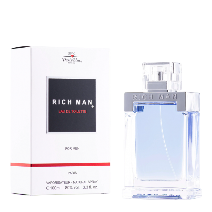 Туалетная вода для мужчин Yves De Sistelle Paris Bleu Rich Man, 100 мл - 