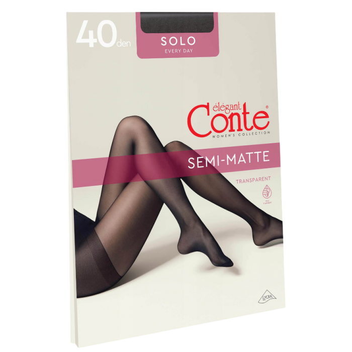 Колготки Conte Solo 40 den Nero, 6 размер - 