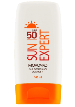Молочко для безопасного загара Sun Expert, SPF-50, 140 мл