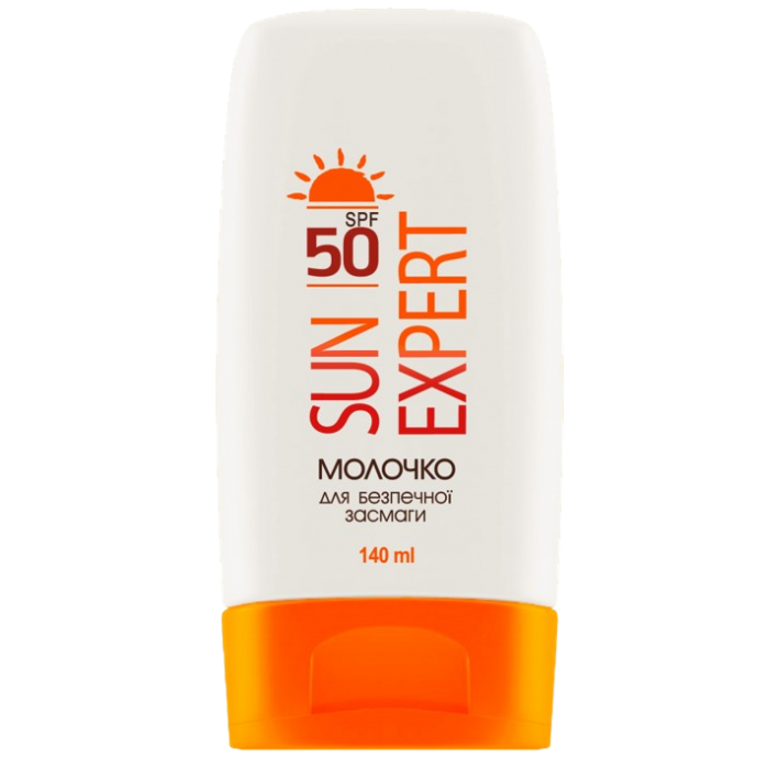 Молочко для безопасного загара Sun Expert, SPF-50, 140 мл - 
