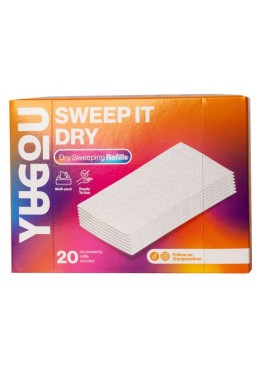 Змінні насадки для сухого прибирання Sweep it Dry до швабри Yugou, 20 шт