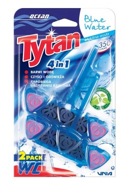 Туалетний блок Tytan Blue Water 4 в 1 Океан, 2 шт х 40 г 