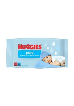 Вологі серветки Huggies Pure, 56 шт