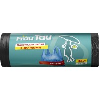 Пакети для сміття Frau Tau з ручками, 35 л (25 шт)