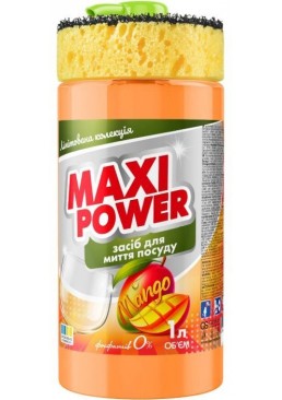 Средство для мытья посуды Maxi Power Манго, 1 л