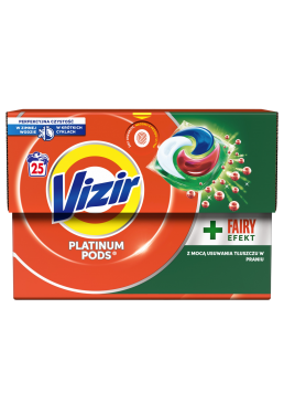 Гелеві капсули Vizir 4в1 Platinum Pods + Fairy Effect, 25 шт