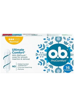 Тампони o.b. ProComfort Normal 3 краплі, 16 шт