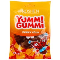 Конфеты желейные Roshen Yummi Gummi Funny Cola, 70г