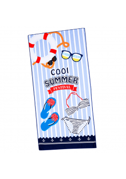 Пляжний рушник Colorful Home "Cool Summer" із мікрофібри, 90х180 см 