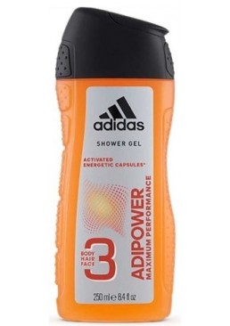 Гель для душа Adidas Adipower 3в1, 250мл