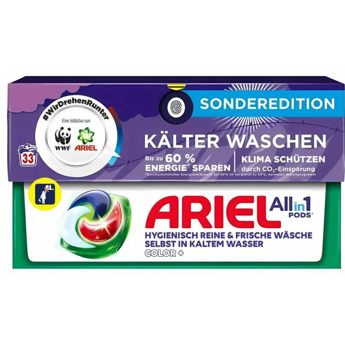 Капсулы для стирки цветного белья Ariel Color Pods 4 в 1, 33 шт - 