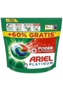 Капсули для прання Ariel Platinum + PODER QUITAMANCHAS 4в1 видалення плям, 60 шт 