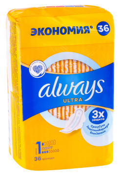 Гігієнічні прокладки Always Ultra Light, 36 шт