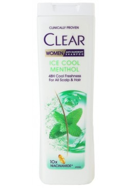 Шампунь проти лупи Ice cool menthol Women Clear, 360 мл