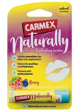 Бальзам для губ со вкусом ягод Carmex Naturally Stick Berry стик, 4.25 г