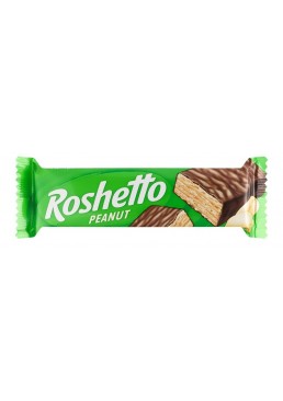 Батончик вафельний Roshetto Peanut з арахісом, 34 г