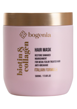 Маска для волосся Biotin & Collagen Mask Bogenia BG451 №003, 450 мл