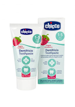 Зубная паста Chicco «Клубника» без фтора для детей от 1 до 5 лет, 50 мл