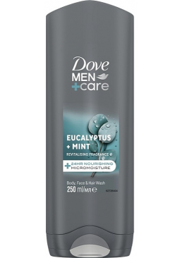 Гель для душу Dove Men+Care  Евкаліпт та м'ята, 400 мл 