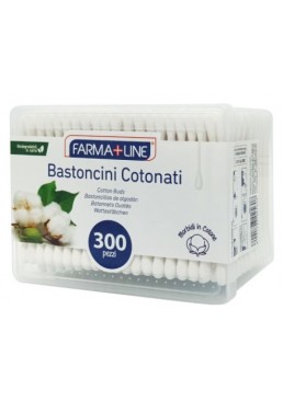 Ватні палички FARMA+LINE, 300 шт 