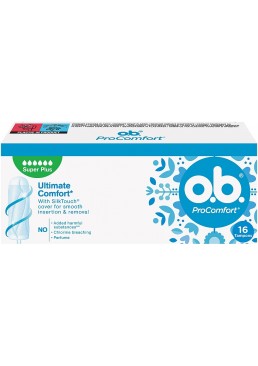 Тампони o.b. ProComfort Super Plus, 16 шт (6 капель)