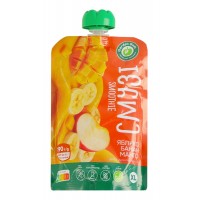 Пюре фруктове Garden Gadz Смузі яблуко-банан-манго гомогенізоване стерилізоване, 190 г