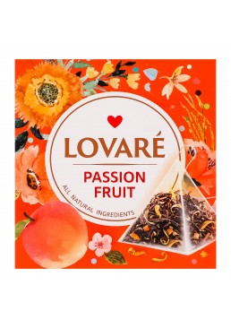 Фруктовий чай Lovare Passion Fruit, 15 пірамідок