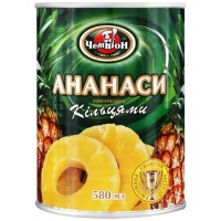 Ананасы кольцами "Чемпион", 580 мл