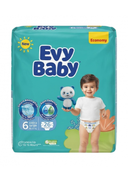 Підгузки Evy Baby Extra large 6 (16-25 кг), 26 шт