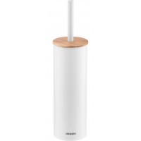 Набір щітка для унітазу з підставкою Ardesto Minimalism, 38 см (білий)