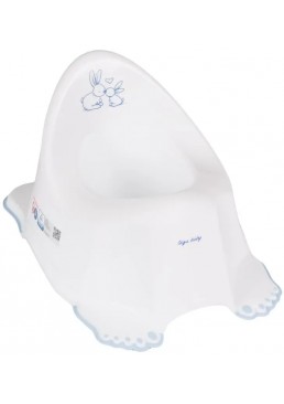 Горшок музыкальный Tega Зайчик, белый (PO-058-103)