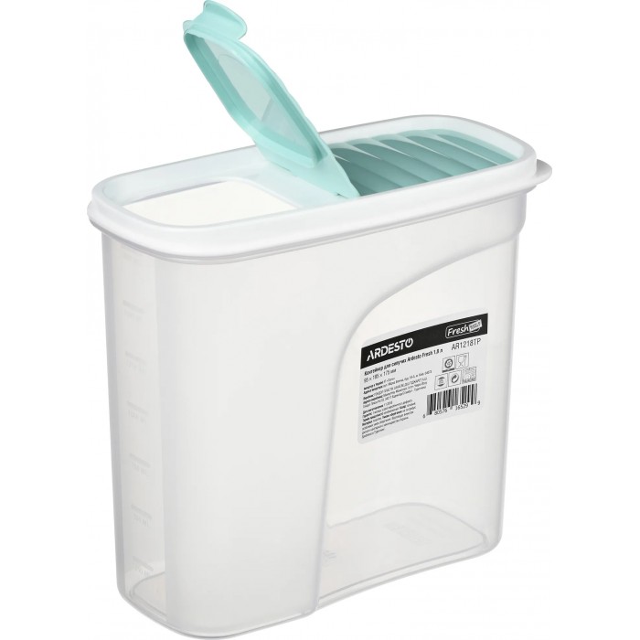 Контейнер для сипучих продуктів Ardesto Fresh AR-1218-TP, 1.8 л - 