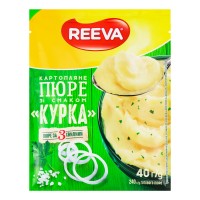 Пюре картофельное быстрого приготовления Reeva со вкусом курицы, 40 г