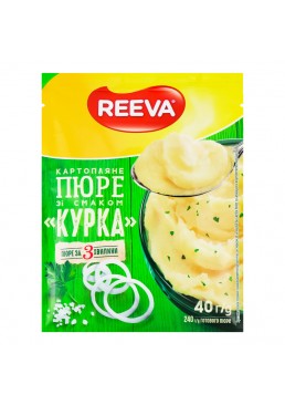 Пюре картофельное быстрого приготовления Reeva со вкусом курицы, 40 г