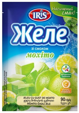 Желе ТМ IRIS зі смаком Мохіто, 90 г