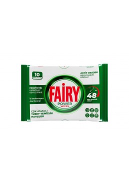 Вологі серветки для прибирання Fairy Біле мило, 10 шт