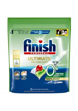 Таблетки для посудомийних машин Finish Ultimate 0%, 100 шт 