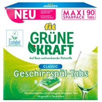 Таблетки Fit Green Power Classic Tabs для оптимальної ефективності миття посуду, 90 шт