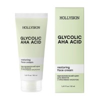 Відновлювальний крем для обличчя з гліколевою кислотою Hollyskin Glycolic AHA Acid Face Cream, 50 мл