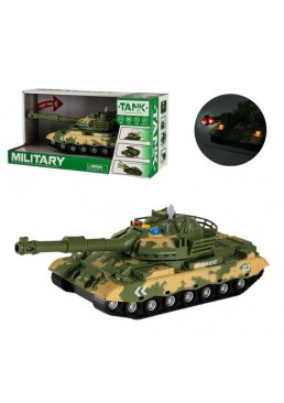 Іграшковий інерційний танк зі світлом і звуком A-Toys WH1225С-1 на батарейках, 1 шт