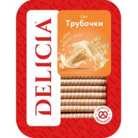 Вафли «Трубочки» Delicia со вкусом пряженого молока, 400 г